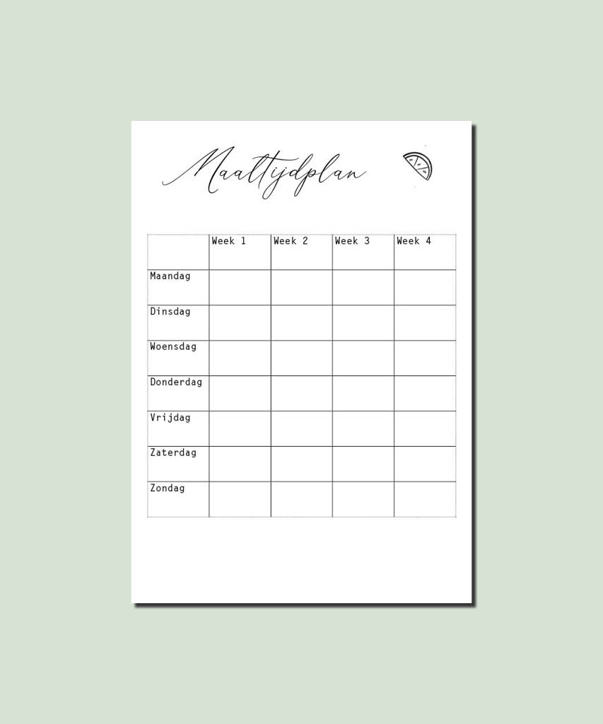 Maaltijdplanner - Afbeelding 3