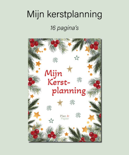 Mijn kerstplanning