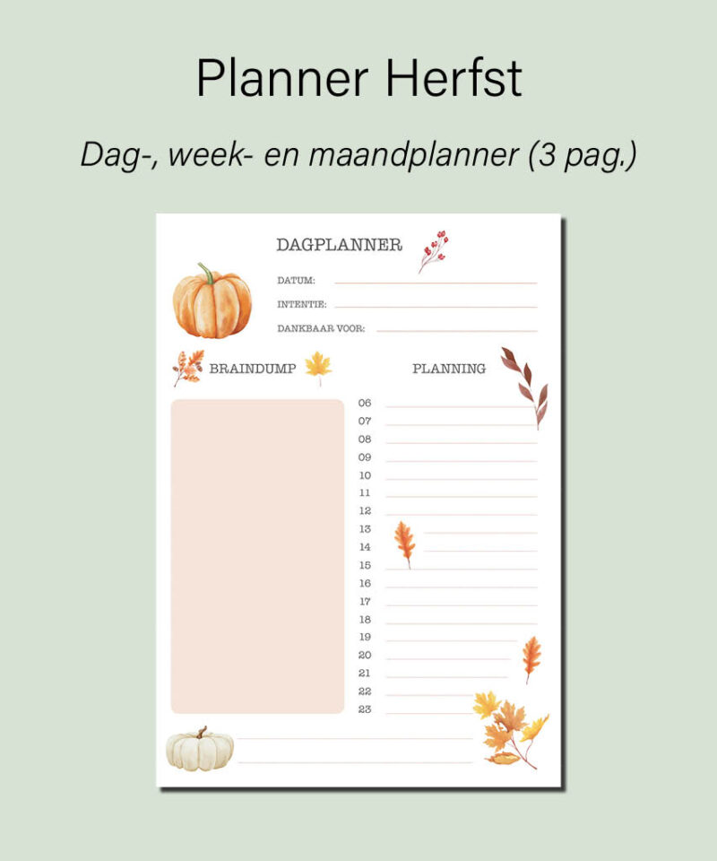 Planner herfst