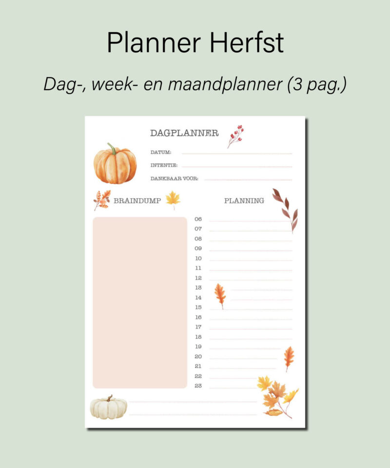 planner herfst