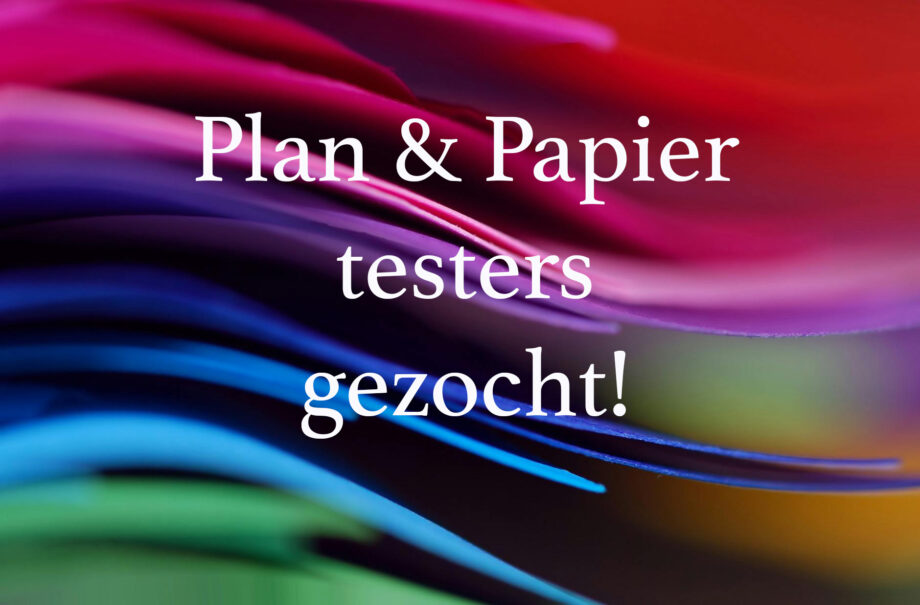 testers gezocht