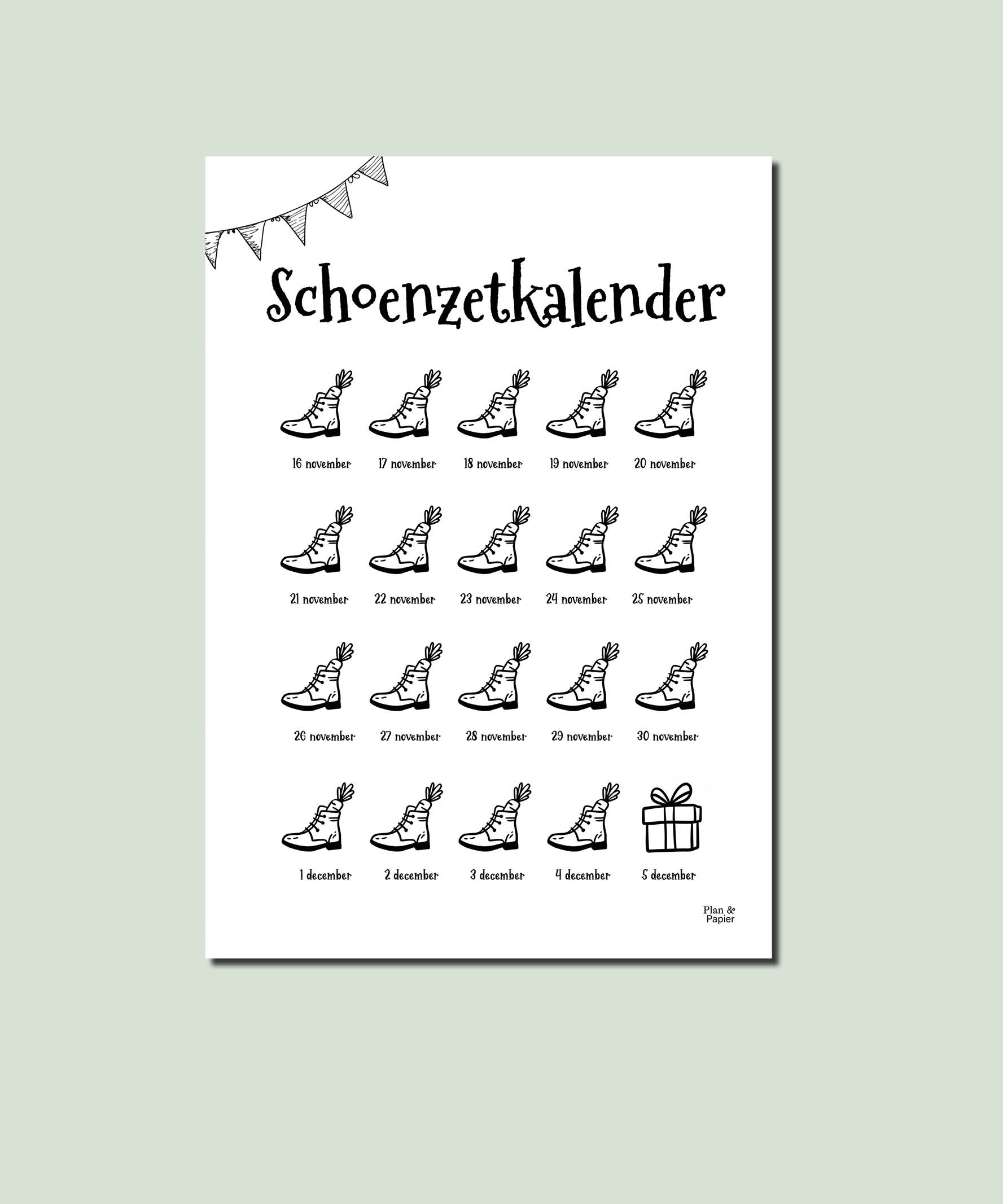 Sinterklaas aftelkalender en schoenzetkalender - Afbeelding 3