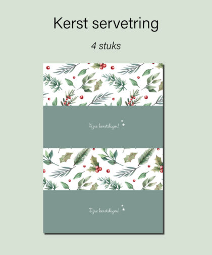 kerst servetringen