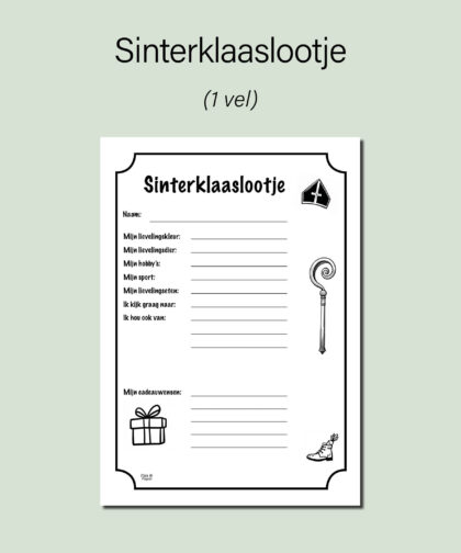 sinterklaas lootje