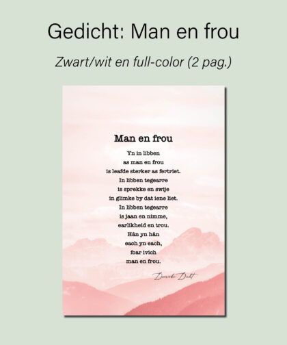 Gedicht: Man en Frou