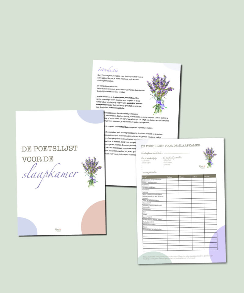 Poetslijst voor de slaapkamer - Afbeelding 4