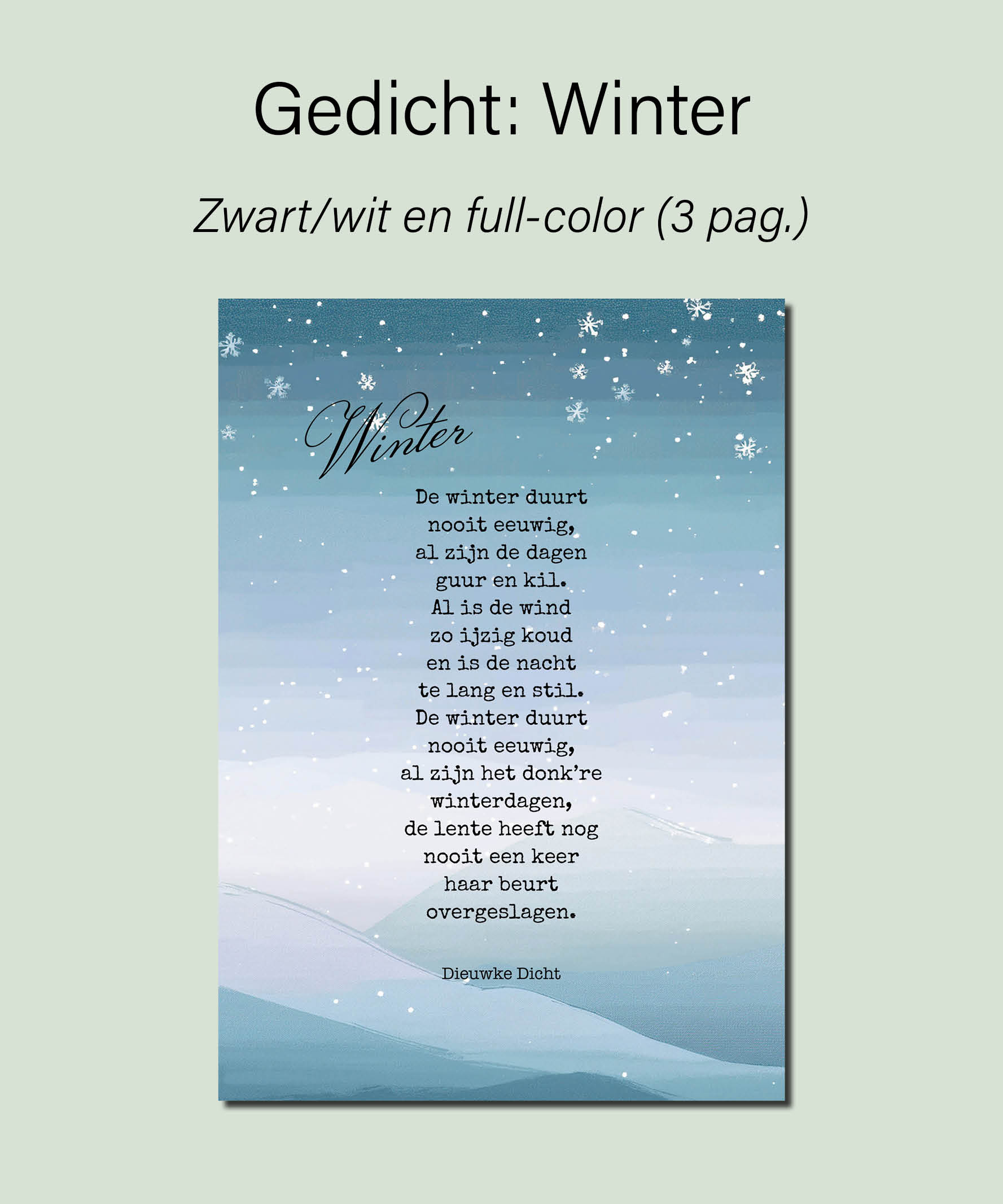 Gedicht Winter - Afbeelding 2