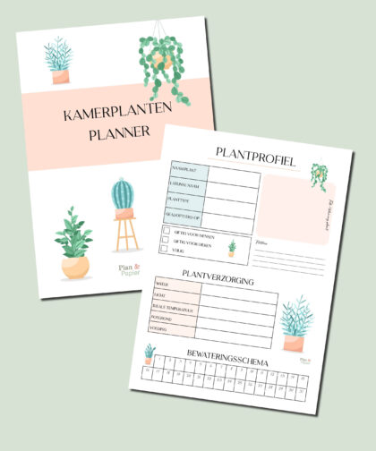 Kamerplanten planner