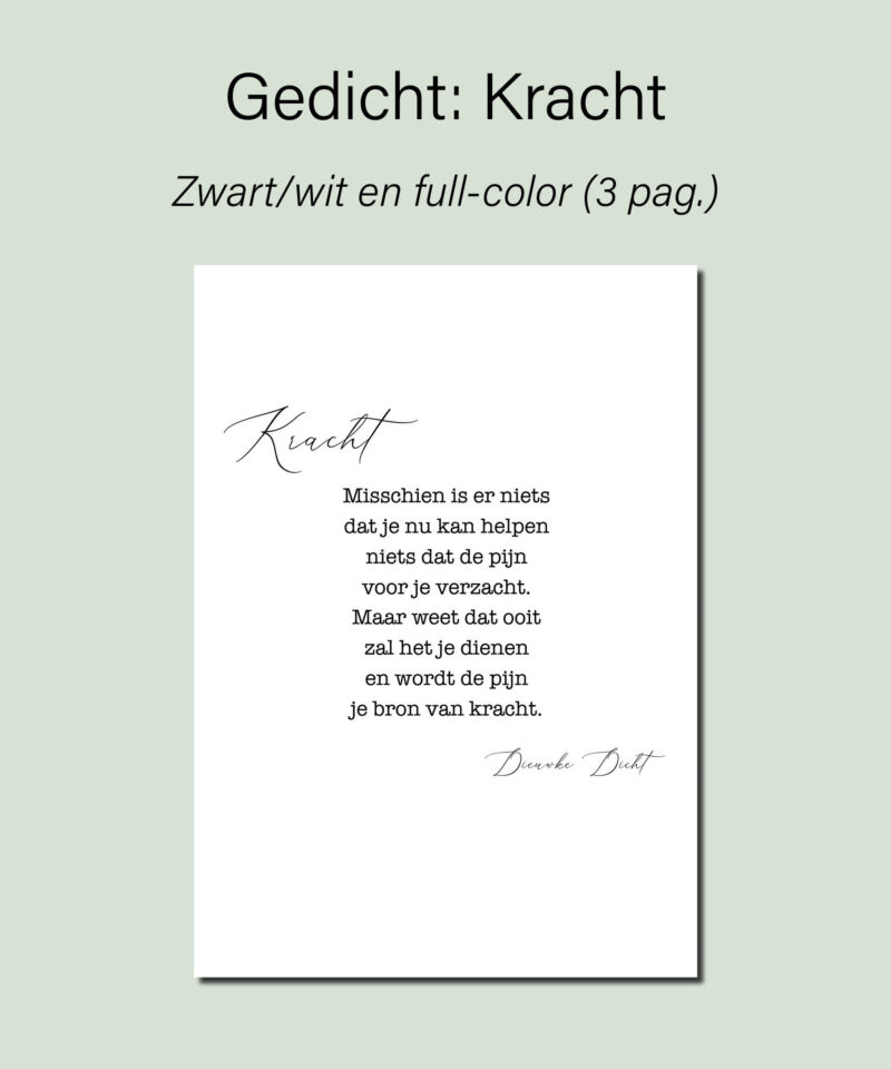 Gedicht Kracht - Afbeelding 2