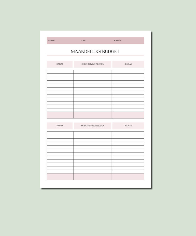 Mijn budgetplanner - Afbeelding 2