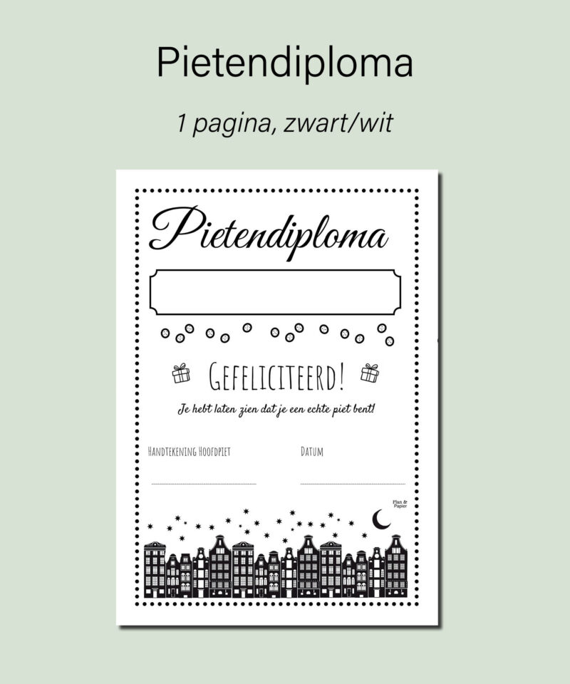 Pietendiploma - Afbeelding 2