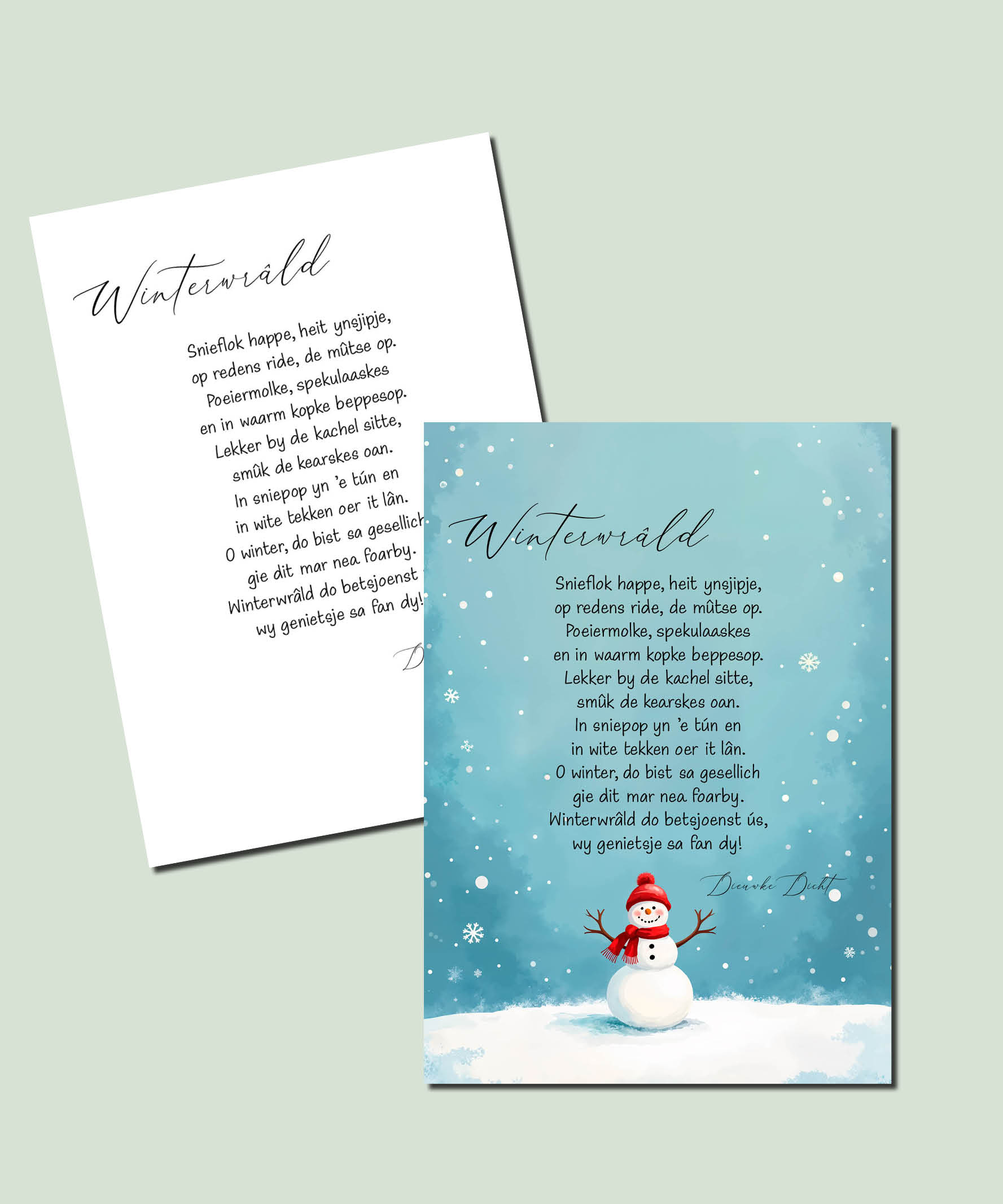 Gedicht: Winterwrâld - Afbeelding 4
