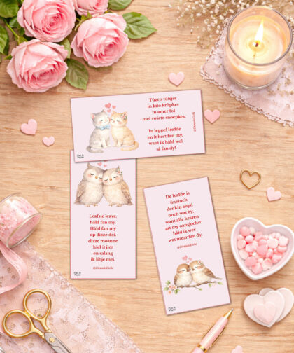 poëziekaartjes leafde