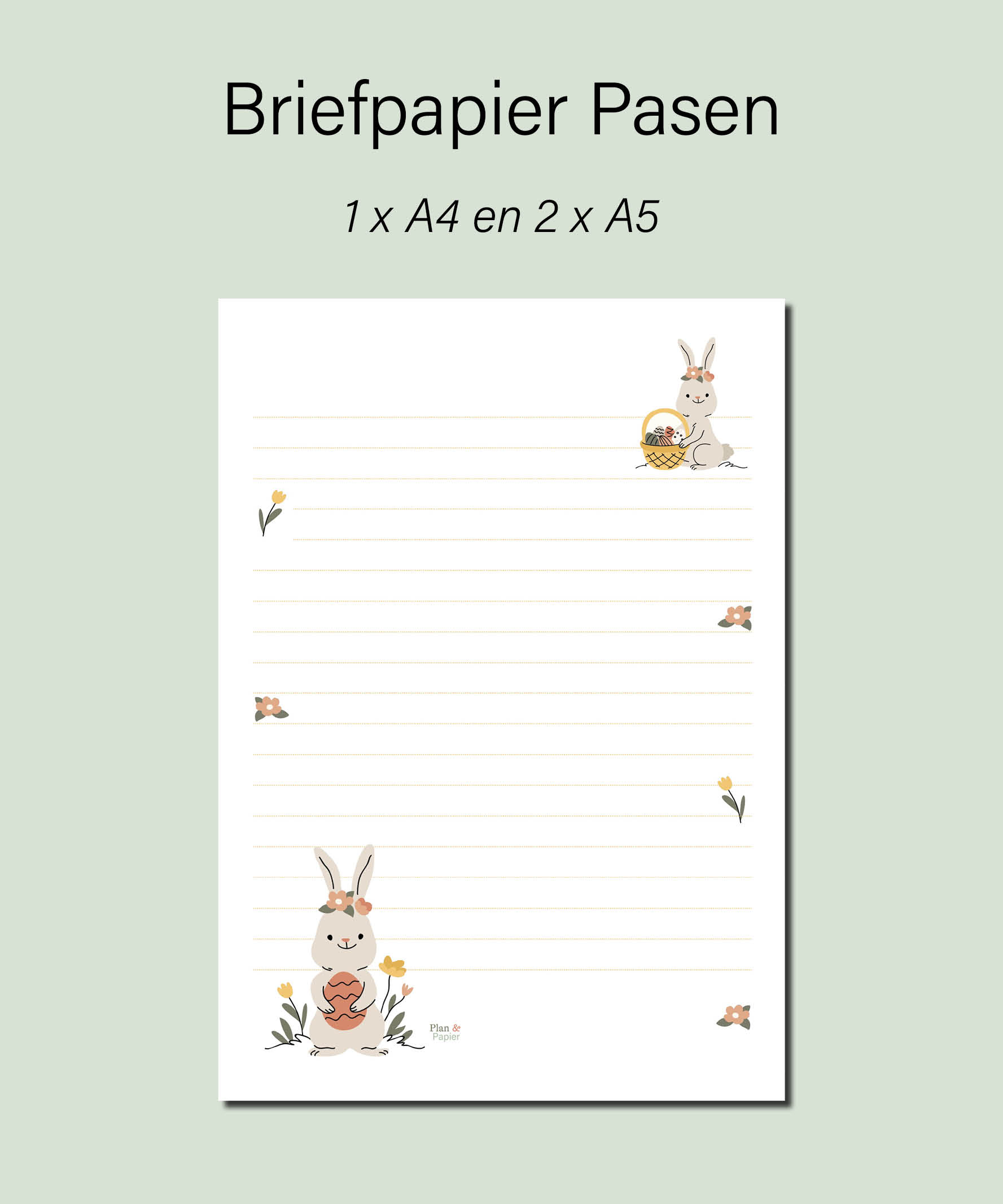 briefpapier pasen