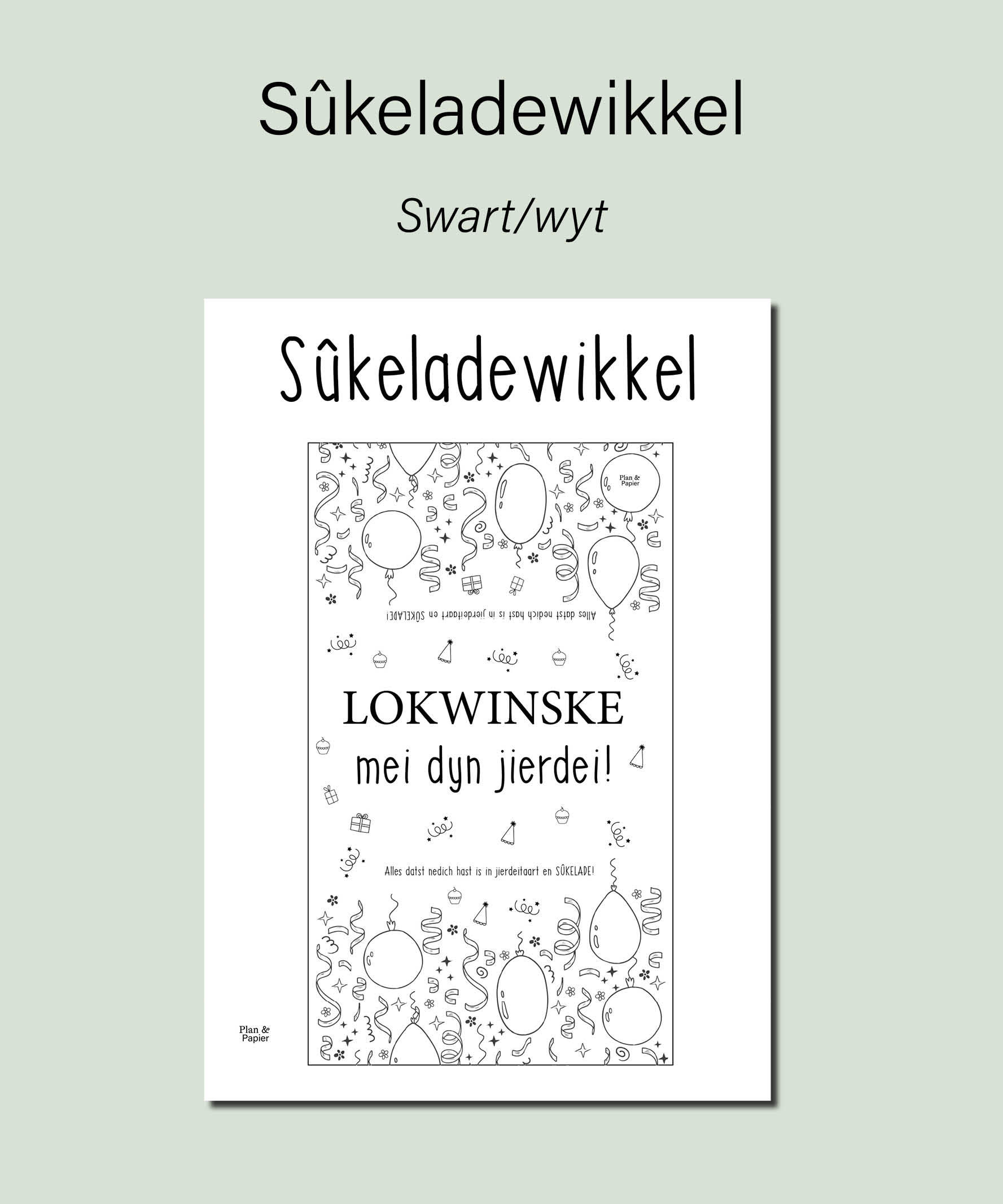 Chocoladewikkel: Lokwinske mei dyn jierdei! - Afbeelding 2