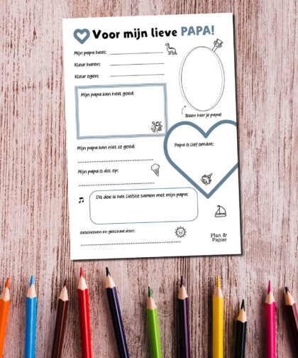 Invulformulier vaderdag