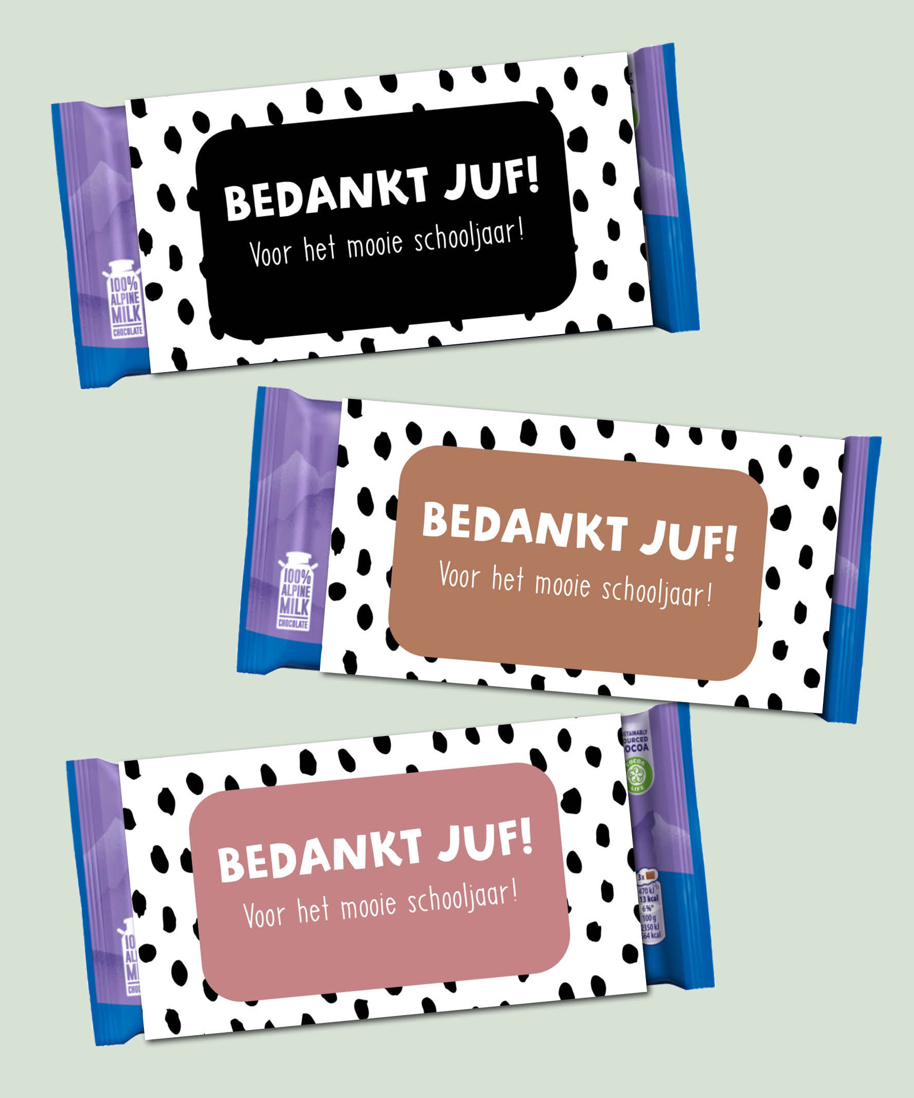 Chocoladewikkel: Bedankt juf!