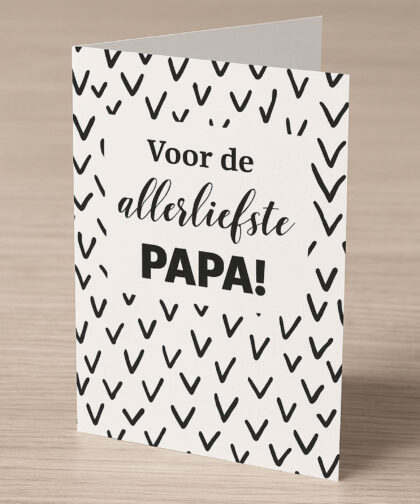 Ansichtkaart: Voor de allerliefste papa