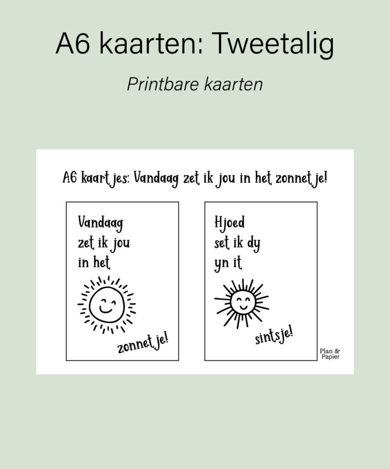 Kaart: Vandaag zet ik jou in het zonnetje - Afbeelding 2