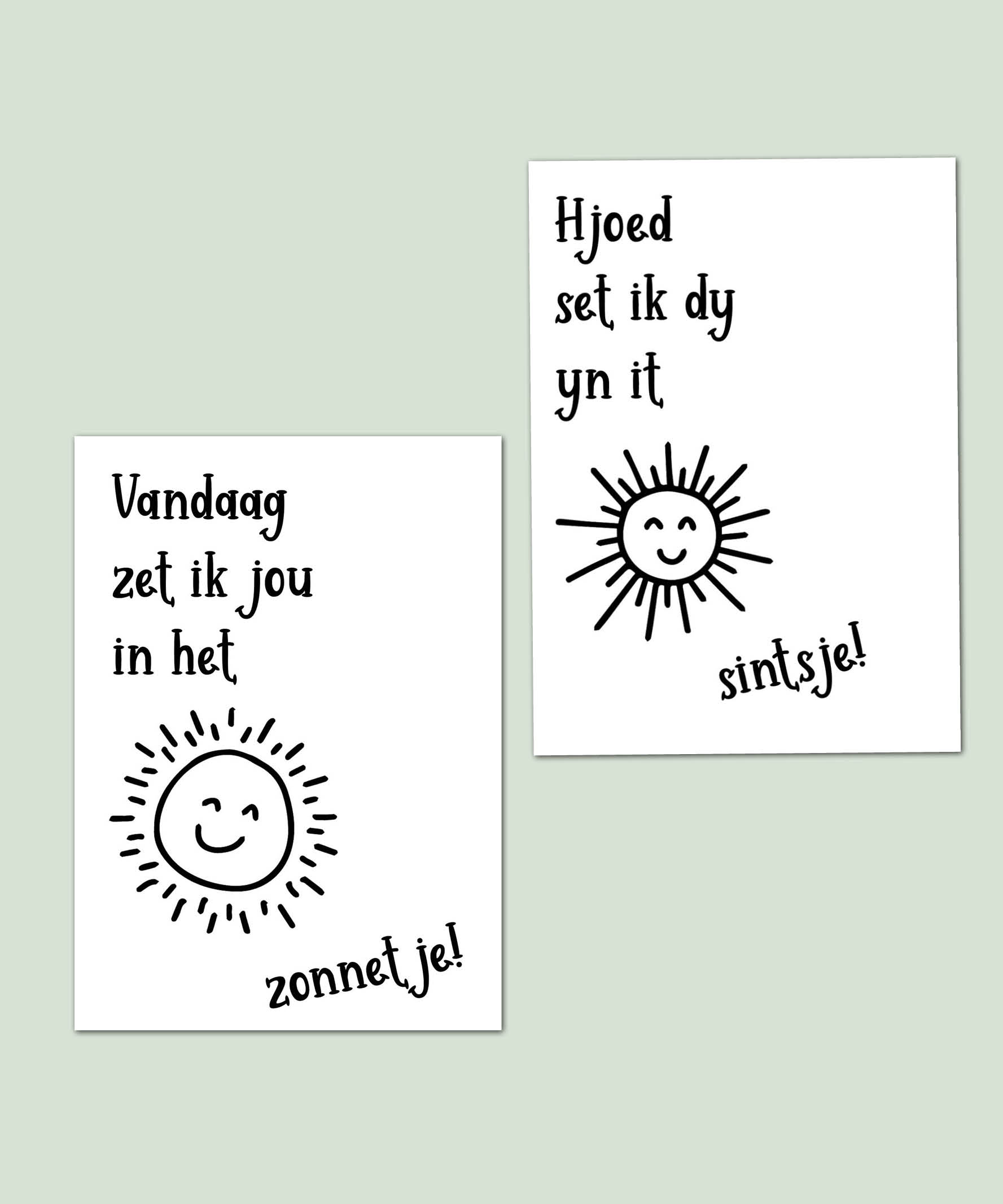 Kaart: Vandaag zet ik jou in het zonnetje