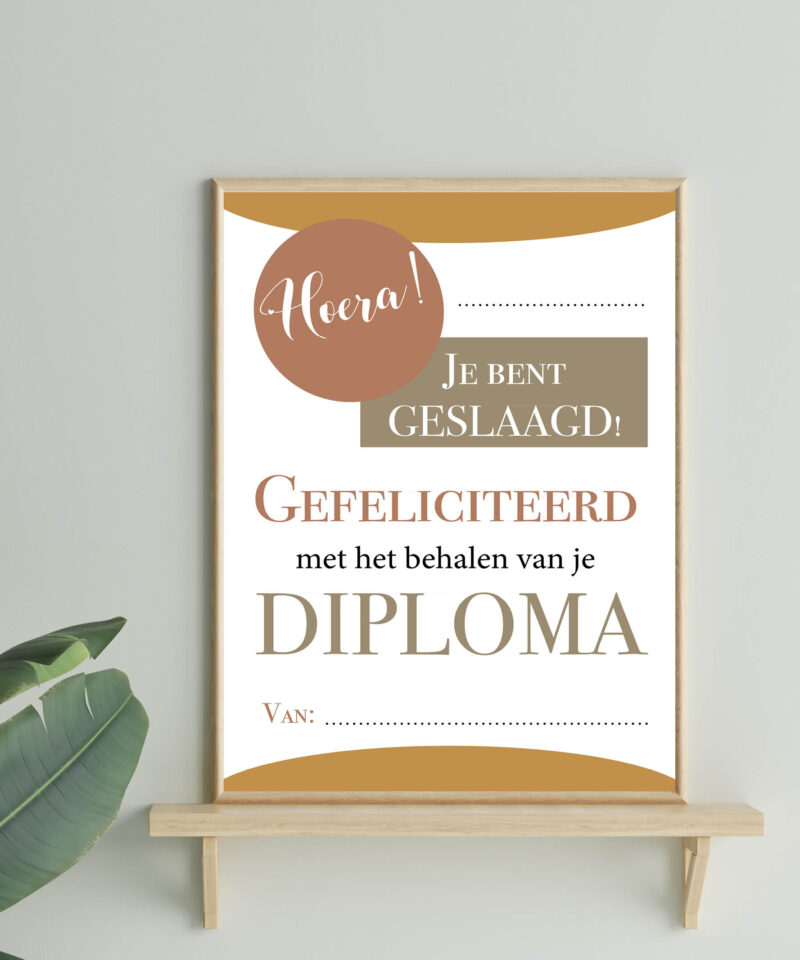 Oorkonde: Je bent geslaagd!