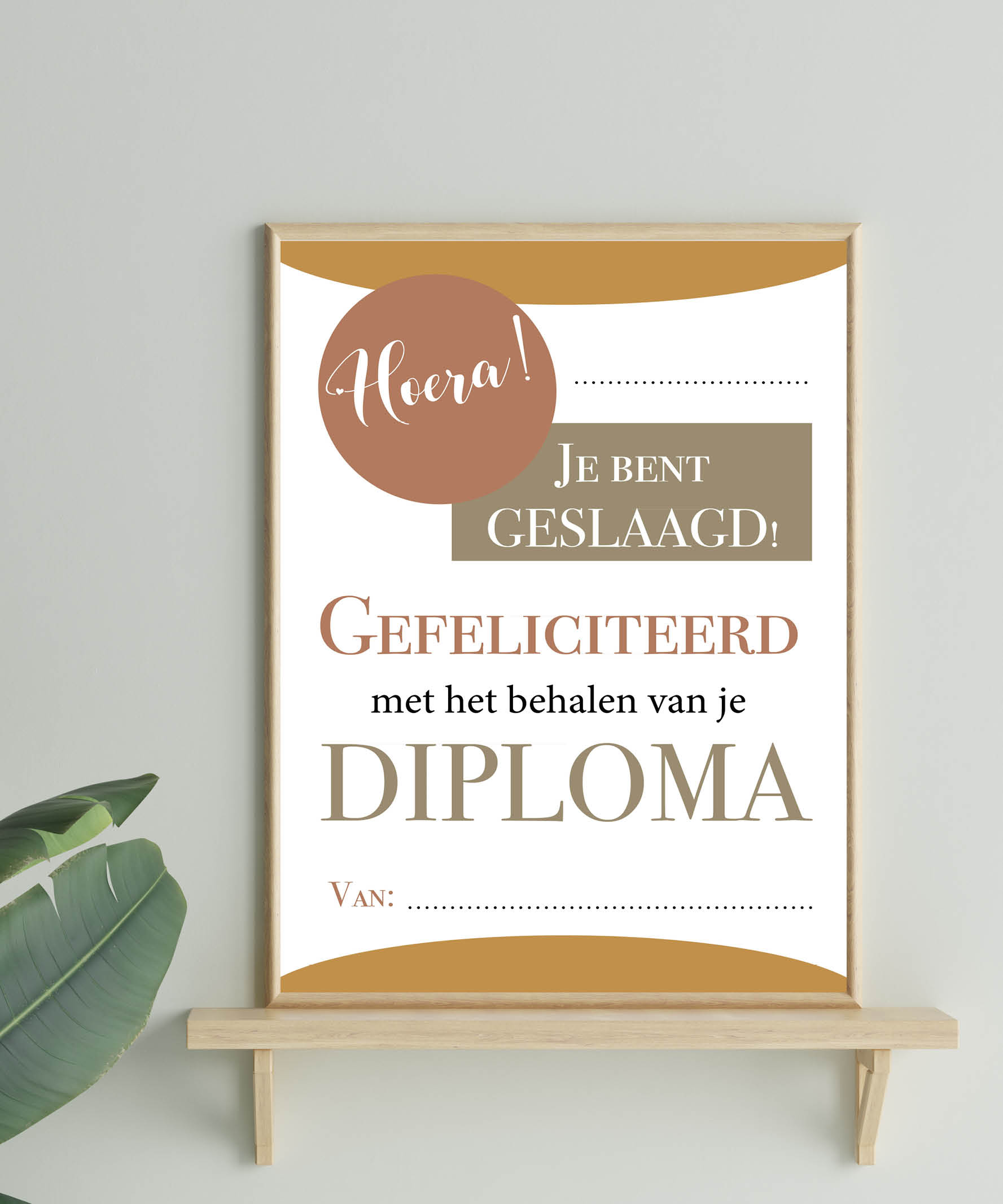 Oorkonde: Je bent geslaagd!