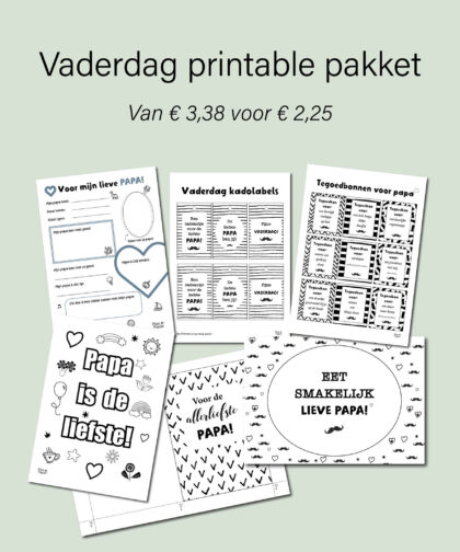 vaderdag printable pakket