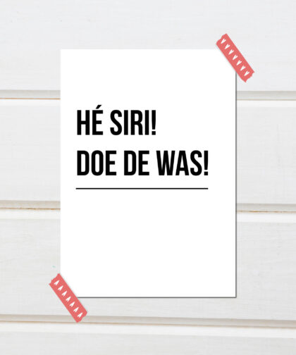 Wasruimte posters (3 stuks)