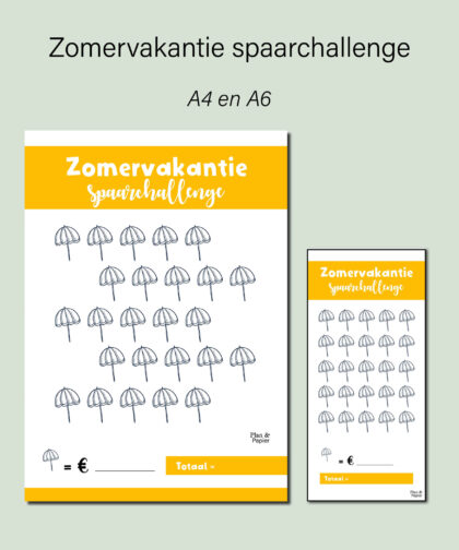 Zomervakantie Spaarchallenge
