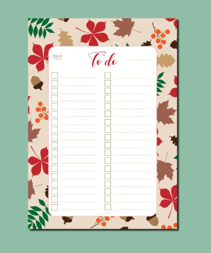 To Do Thema Herfst