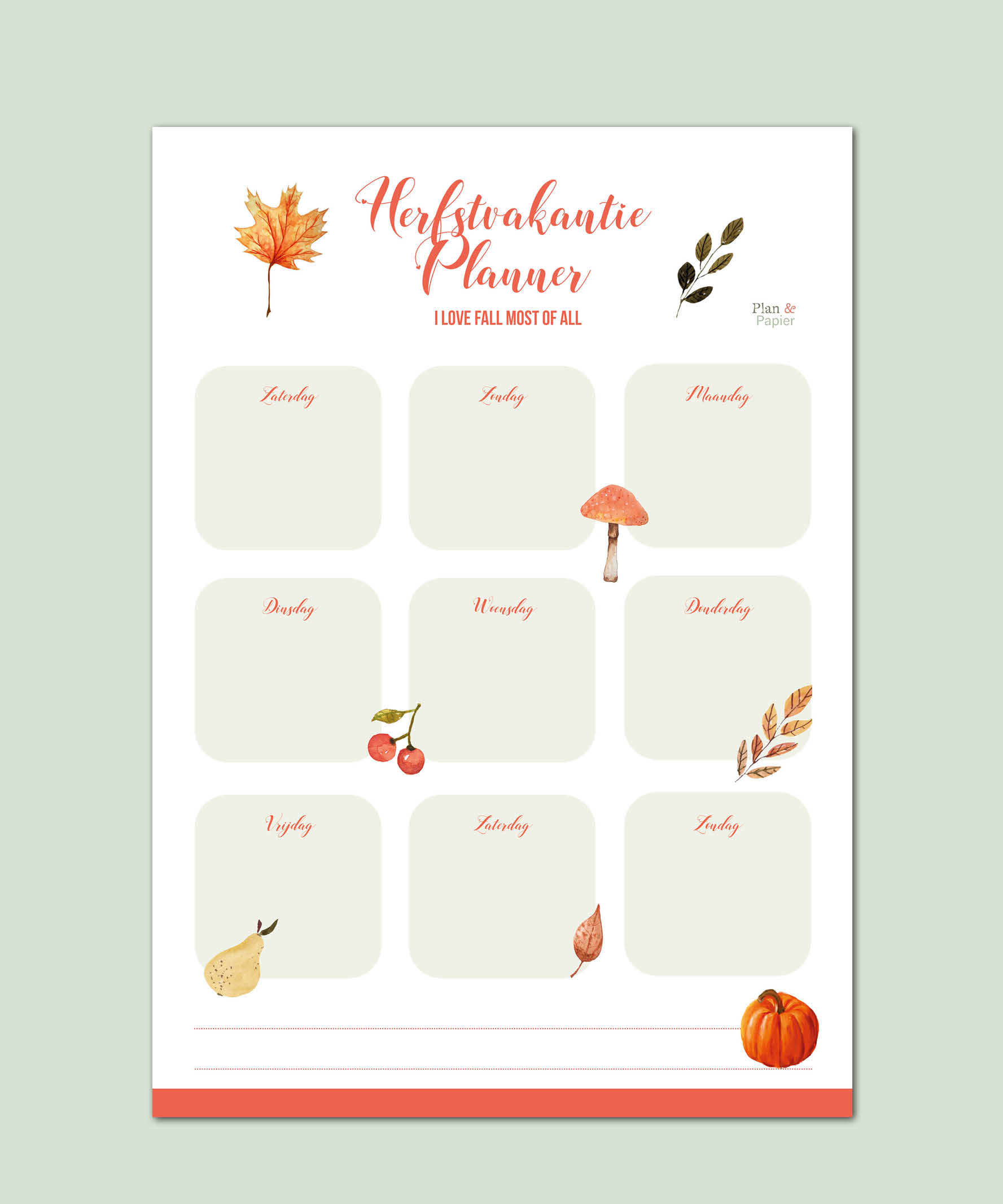 Herfstvakantie Planner - Afbeelding 4