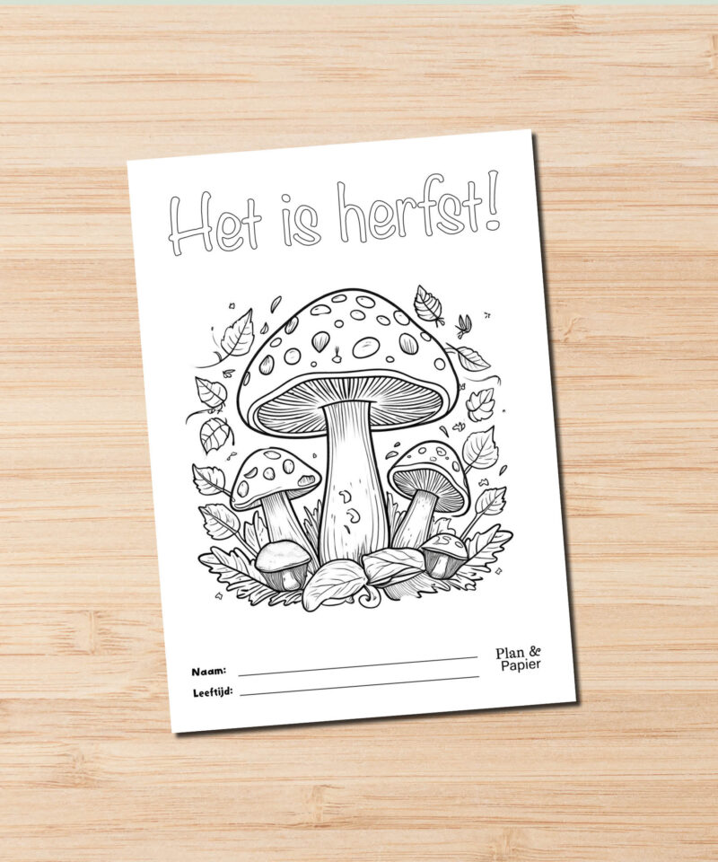 Kleurplaat 'Het is herfst!' (gratis!) - Afbeelding 3