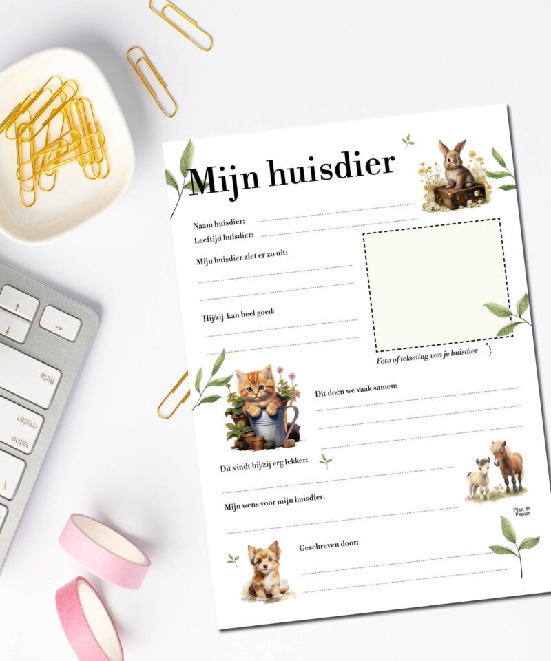Invulblad Mijn Huisdier - Afbeelding 3