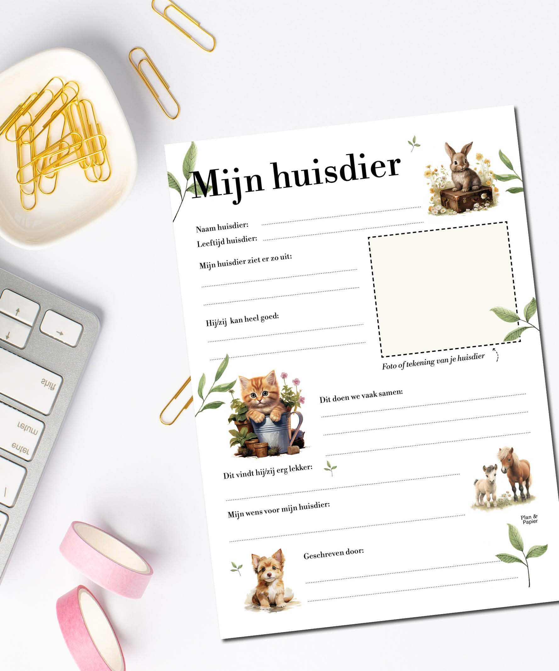 Invulblad Mijn Huisdier - Afbeelding 3