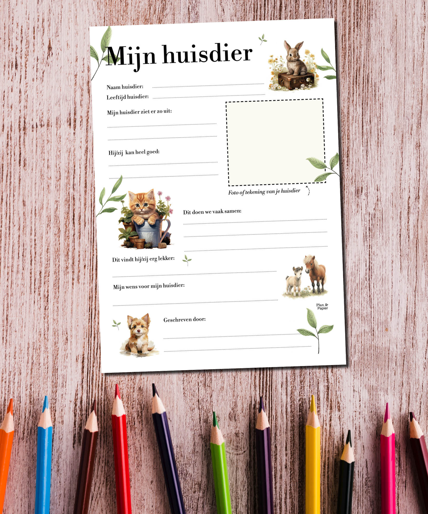 Invulblad Mijn Huisdier - Afbeelding 5