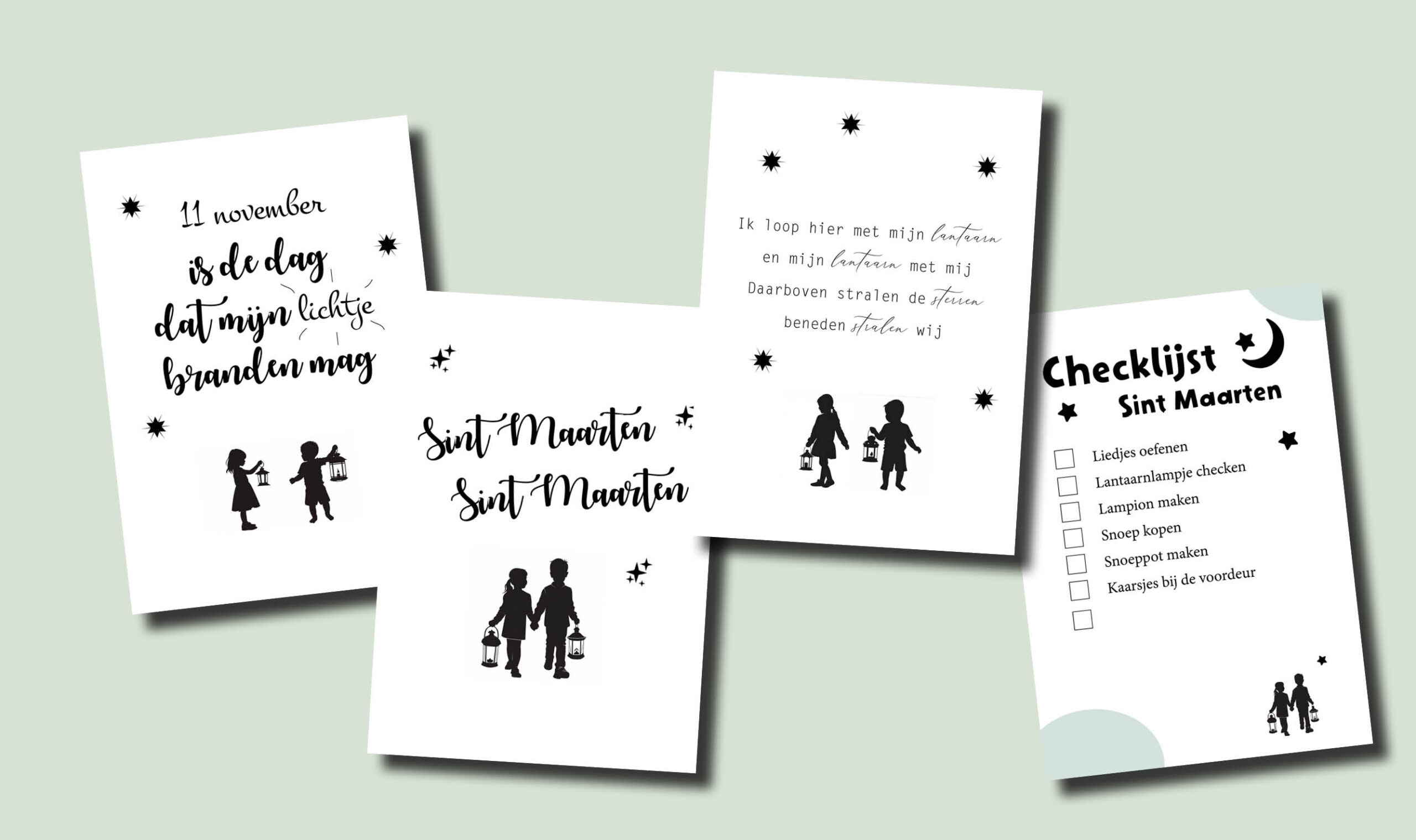 Sint Maarten Printable set met handige checklijst!