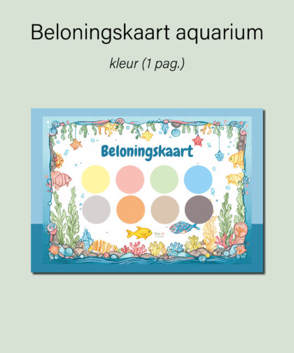 Beloningskaart aquarium