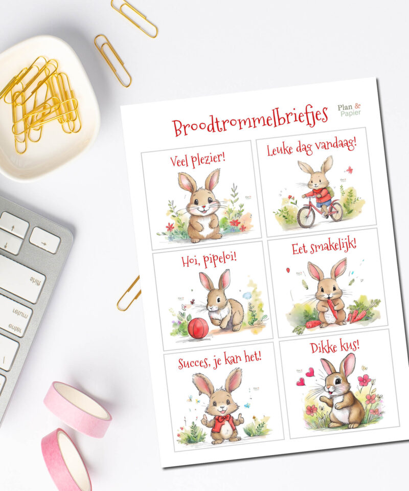 Broodtrommelbriefjes - Afbeelding 3