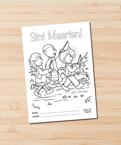 Sint Maarten kleurplaat