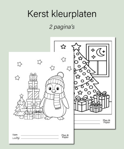 gratis kerstkleurplaten