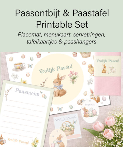 Paasontbijt & Paastafel Printable Set
