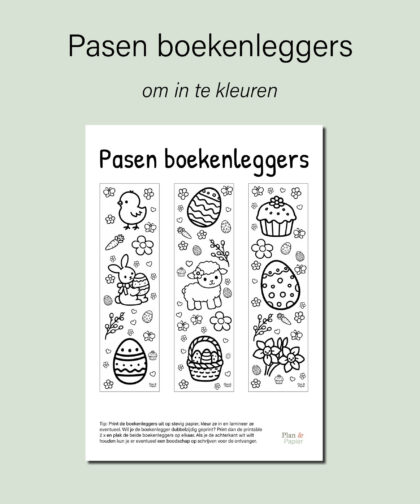 pasen boekenleggers om in te kleuren