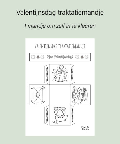 Valentijnsdag traktatiemandje